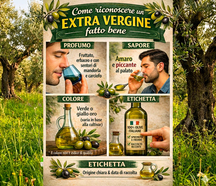 Come riconoscere un extra vergine fatto bene